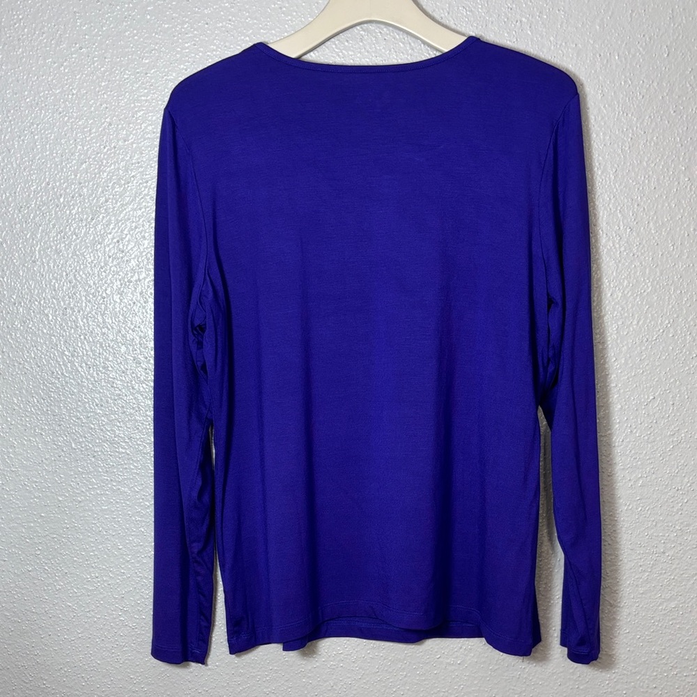 Chico's Purple Top - Picture 3 of 5
